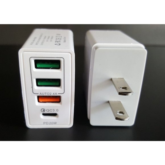 Fast PD Wall Charger 4 Ports for iPhone, Samsung, Type C fast charging - Picture 2 of 5